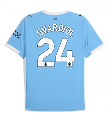 Manchester City Josko Gvardiol #24 Hemmatröja 2025-26 Kortärmad